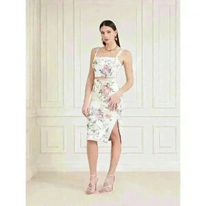 NEW! Guess Marciano Women's XS Leonara All Over Print Midi Skirt NWT $150
